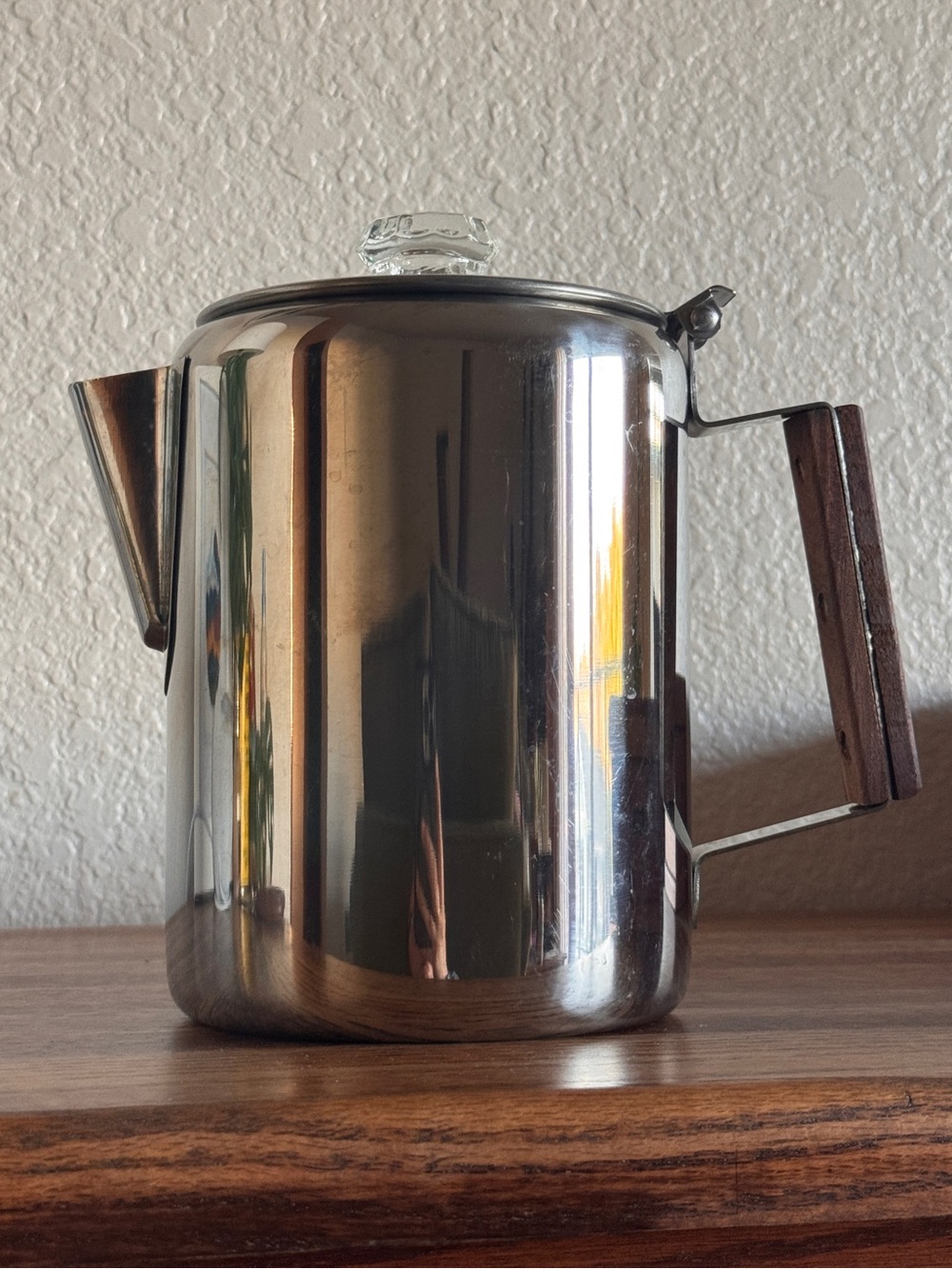Stansport Stainless Steel Percolator Coffee Pot 9 Cups Camping Campfire